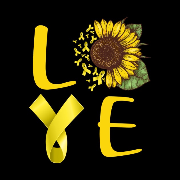 love spina bifida sunflower by TeesCircle