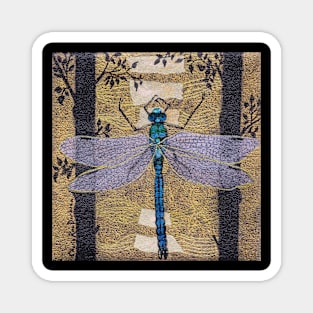 Blue Dragonfly Magnet