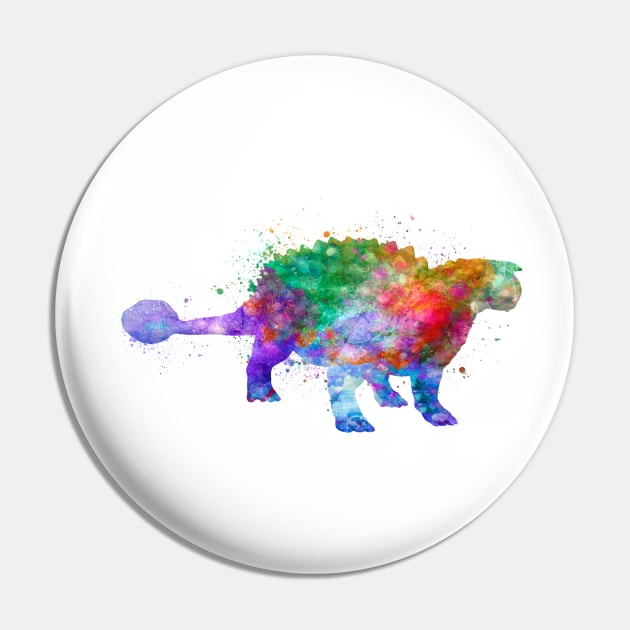 Ankylosaurus in watercolor Pin by PaulrommerArt