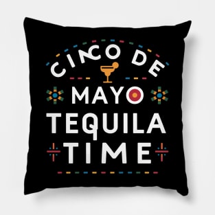 Cinco de Mayo Tequila Time Pillow