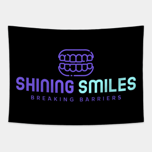 SHINING SMILES BREAKING BARRIERS Tapestry
