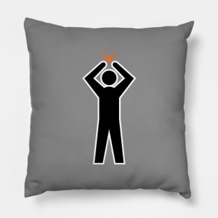 Airplane Marshaller STOP Signal Pillow