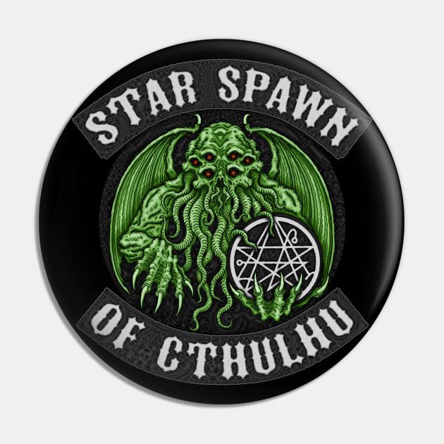 Star Spawn Of Cthulhu Azhmodai 2019 Cthulhu Pin Teepublic Tagged under stars and symbols and shapes. teepublic