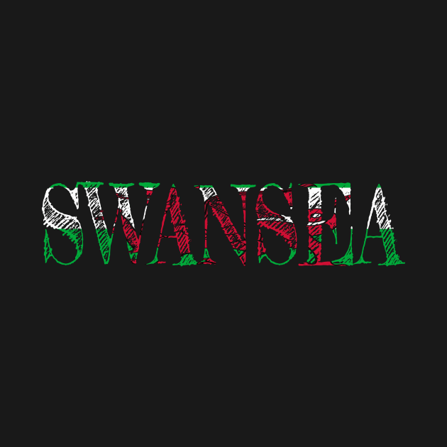 SWANSEA WELSH FLAG by MarniD9