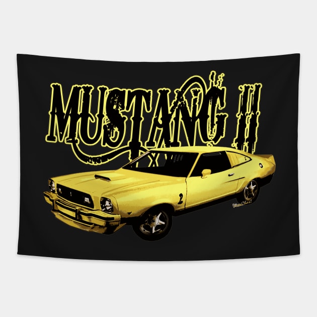 76 Ford Mustang II Cobra Tapestry by vivachas