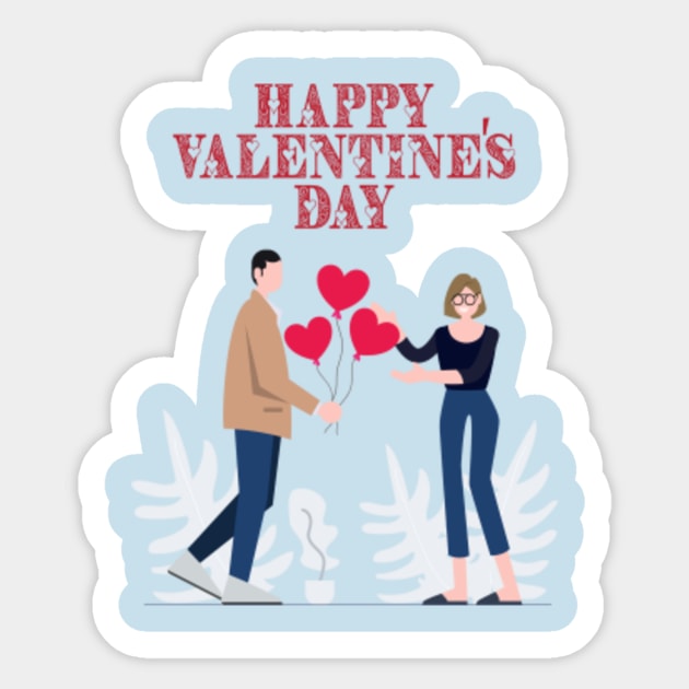 Sticker Happy Valentines Day 