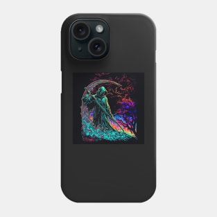 Psychedelic Grim Reaper 2 Phone Case