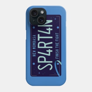 Spartan License Plate Phone Case