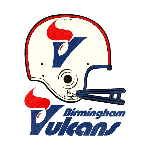 Defunct Birmingham Vulcans Football Team Helmet by Defunctland