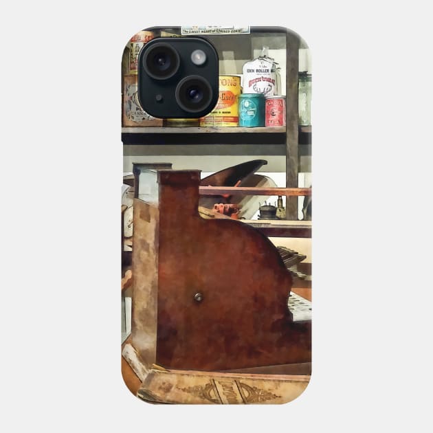 Wooden Cash Register in General Store Phone Case by SusanSavad