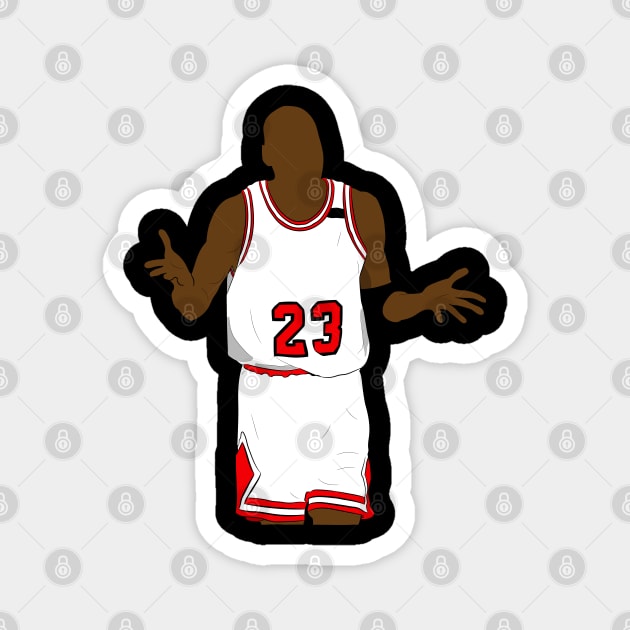 Michael Jordan Shrug Magnet by SickSticksCo