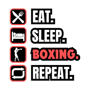 Eat Sleep Boxing Repeat T-Shirt