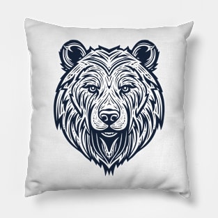 Grizzly Bear Animal Freedom World Wildlife Wonder Vector Graphic Pillow