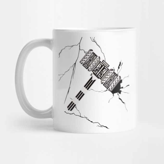 Mjolnir Thors Hammer Vikings Odin Lightning Mjolnir Mug Teepublic