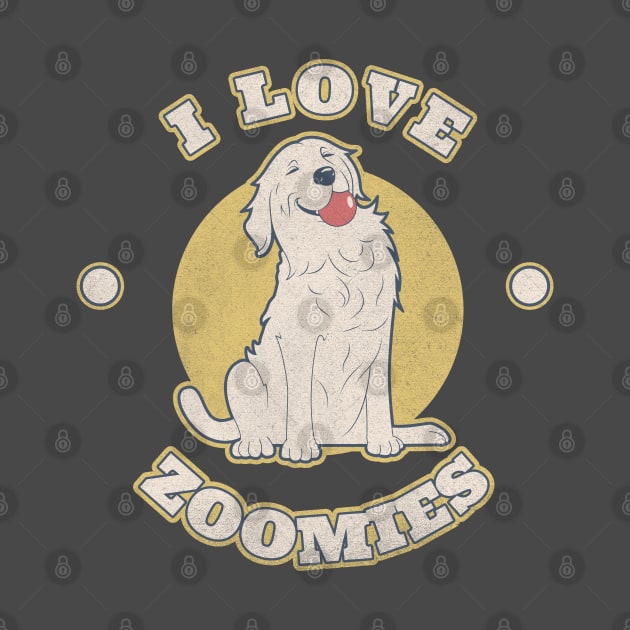 I love zoomies dog pet puppy pup typography logo | Morcaworks by Oricca