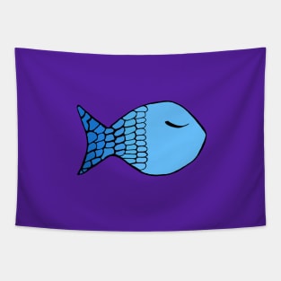 Fish design digital artwork Tapestry