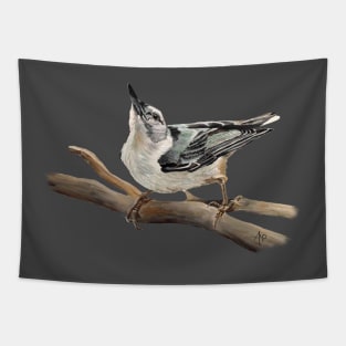 Tuning In - White-breasted Nuthatch Tapestry