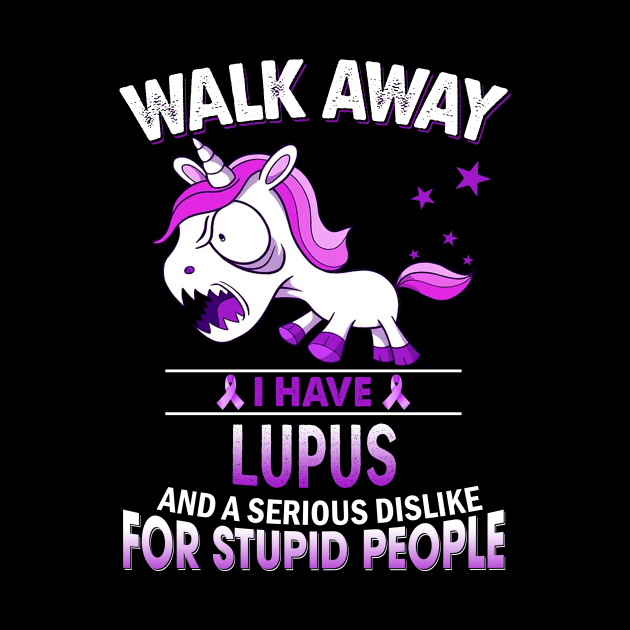 funny lupus grumpy unicorn warrior by TeesCircle