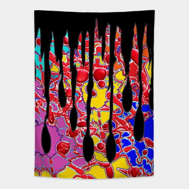 graffiti urban spray pop Tapestry by LowEndGraphics