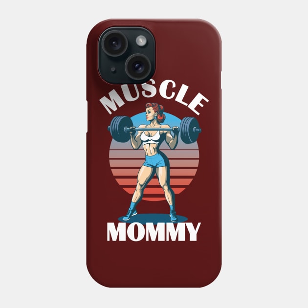 Muscle Mommy - Female Weightlifter Phone Case by TMBTM