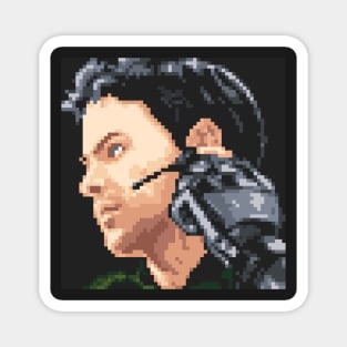 Chris Redfield Pixel Art Magnet