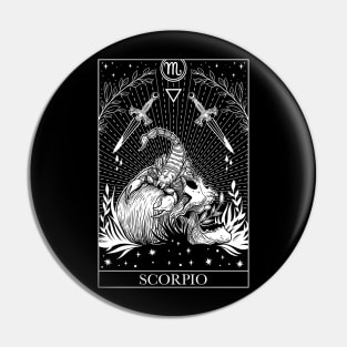 Zodiac sign tarot card Scorpio Pin