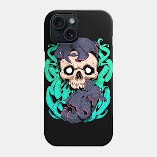 Skull Fish - Green and Blue Phone Case