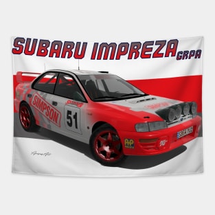 Subaru Impreza GrpA simpson Tapestry