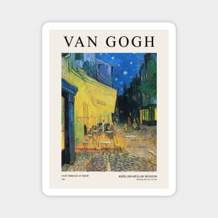 Van Gogh Cafe Terrace At Night Exhibition Magnet