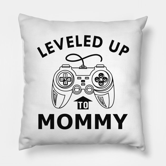 New Mommy - Leveled up to mommy Pillow by KC Happy Shop