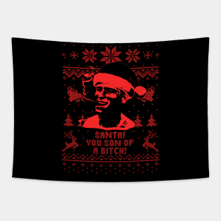 Santa You Son Of A Bitch! - Red Tapestry