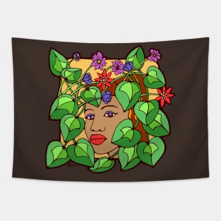 Tangled Ivy Flower Girl Tapestry