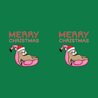 Merry Christmas Festive Sloth T-Shirt