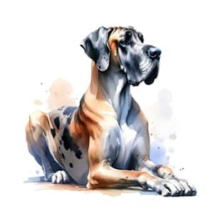 Great Dane Watercolor - Beautiful Dog T-Shirt