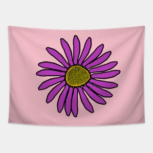 Beautiful, Cute, Pretty, Purple flower design. Tapestry