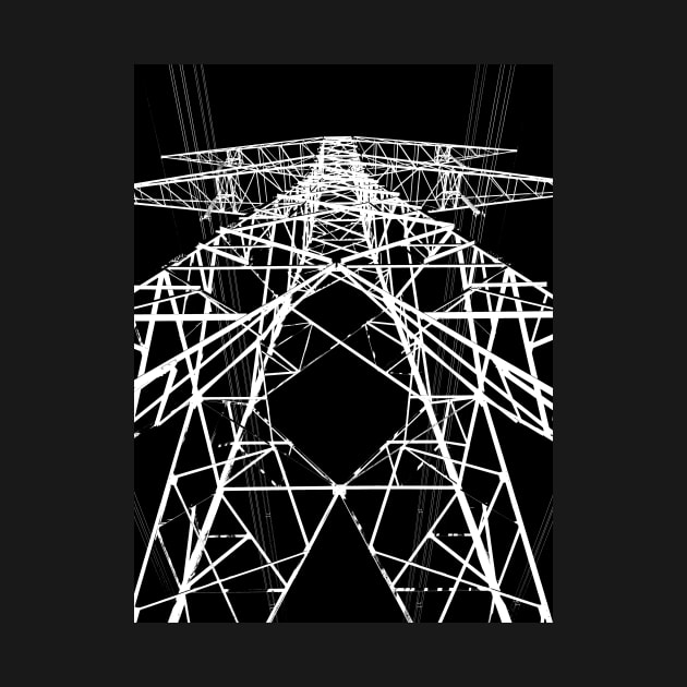 High Voltage Tower by Graphic Dinosaur