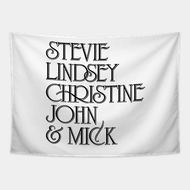 Stevie Lindsey Christine John & MIck Tapestry by DAFTFISH