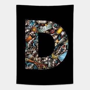 Monogram Letter D Tapestry