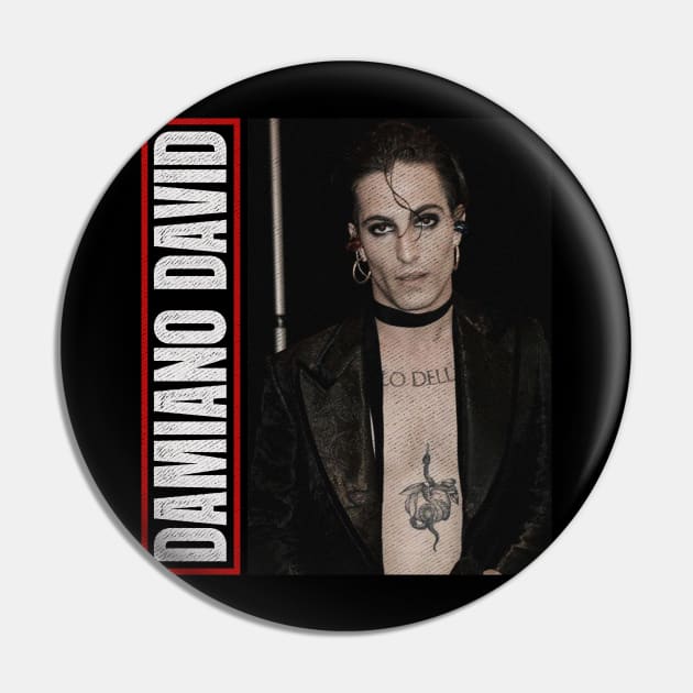 Damiano David // Vintage Pin by Sal.Priadi