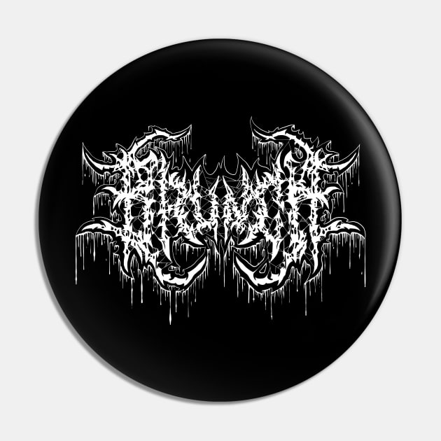 Brunch - Death Metal Logo Pin by Brootal Branding