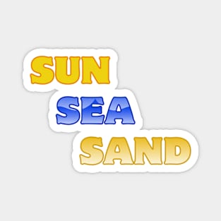 Sun Sea Sand Summer Beach Holiday Magnet