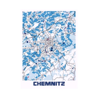 Chemnitz - Germany MilkTea City Map T-Shirt