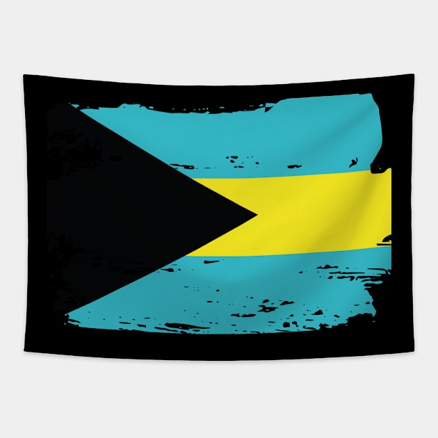 Official Bahamas Flag Bahamian Country Pride Tapestry by HeroGifts