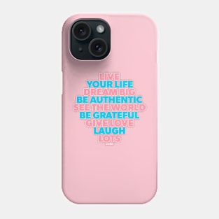 Necie's Rules of Life Phone Case