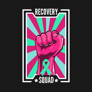 Recovery Squad Addiction Recovery Awareness Month Sobriety T-Shirt