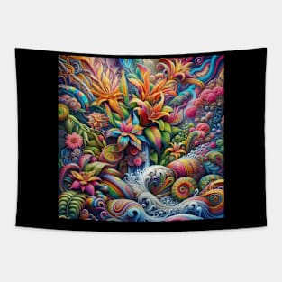 colorful garden Tapestry