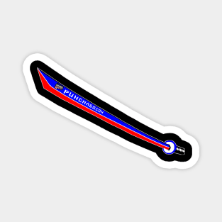 Katana with Blank Text, v. Code Blue Red Magnet
