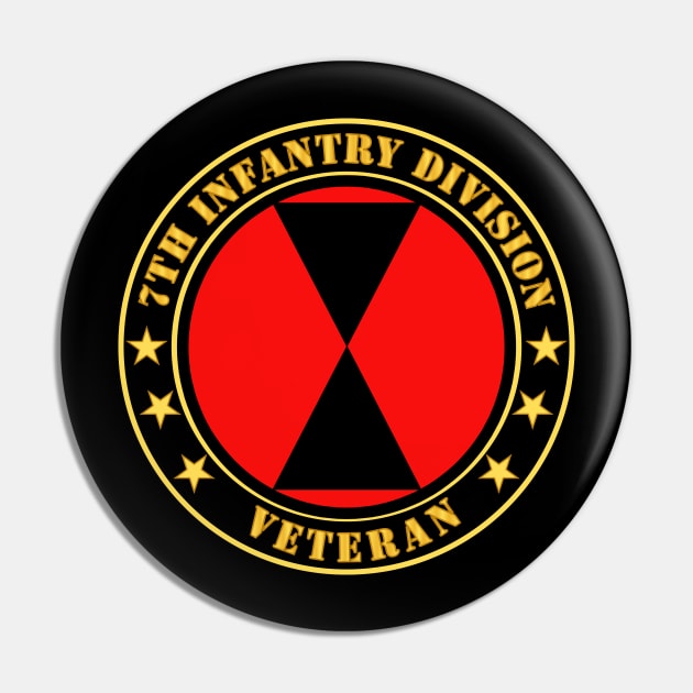 7th Infantry Division Veteran Pin by twix123844