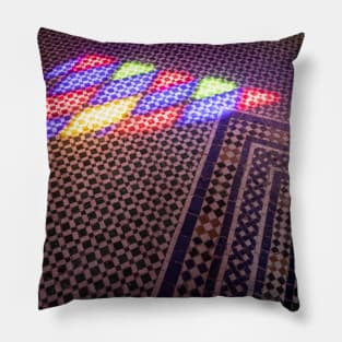 Stained glass reflection Pillow