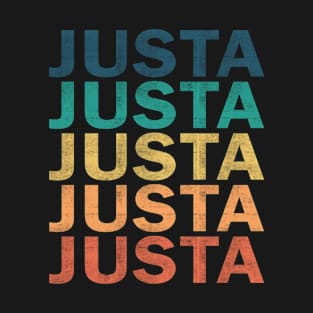 Justa Name T Shirt - Justa Vintage Retro Name Gift Item Tee T-Shirt